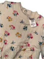 Carter’s 3m Baby Girl Floral Dress – Ivory NWOT