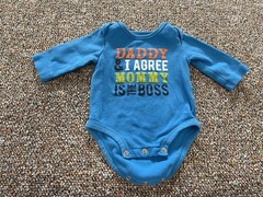 Carter’s Boys Mom is the Boss Blue Bodysuit 3M
