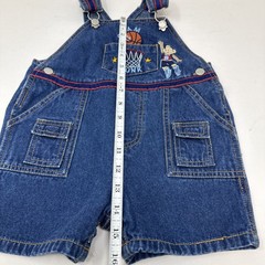 Vintage Original Blue Jeans Toddler Denim Overalls 24M Basketball Slam Dunk Bear
