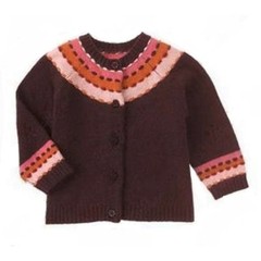NEW Gymboree girls 2T 2 3 sweater cardigan brown orange pink fall harvest leaves
