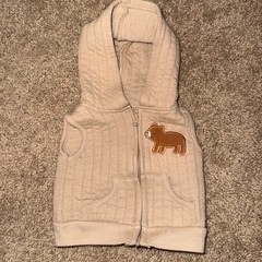 baby boy 3 piece set with green and beige animal and tree print
