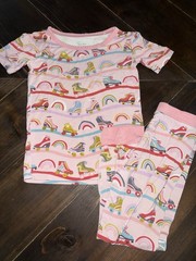 Little Sleepies Retro Rollerskates Bamboo PJs Retired Print size 3T
