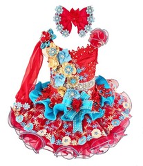 Jenniferwu G535RGB Infant Toddler Baby Newborn Little Girl’s Pageant Party Dress