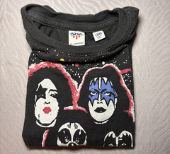 KISS Rock Band Tee Shirt Soft Flair Sleeve Graphic toddler Girls 18 months
