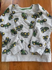 NWOT John Deere Crewneck with Tractor Print