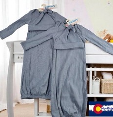 2 Pack Carter’s “Just One You” 2-Piece Baby Size Newborn Gown Blue/Gray
