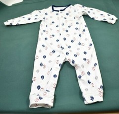 Infant Boys Carter Just One You Multicolor Football One Piece Size 9 M