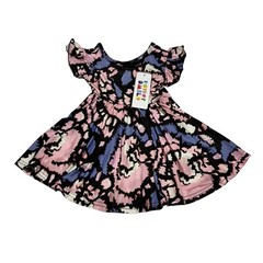 Dot Dot Smile Baby Girls Size 6/12 Months Empire Flutter Sleeve Twirl Dress NWT