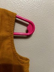 Gap Baby Girl Dress 2T Corduroy Heart Pockets Knee Length Button Straps Mustard