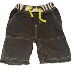 Mini Boden Pull On Dark Gray Elastic Waistband Shorts Boys Size 2
