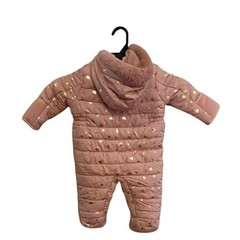 Kensie Girl Baby Pink Heart Zip Snow Suit/Snowsuit Winter One Piece Size 3/6 M