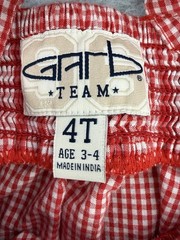 GArb Team University Of Georgia Bulldogs Toddler Girl Red Gingham Dress- Size 4T