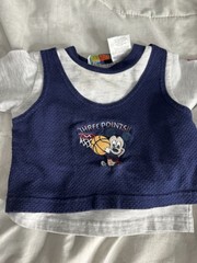 Disney Babies Mickey Mouse Graphic T-Shirt Navy White Short Sleeve Embroidered