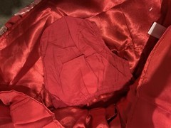 Childrens Place Baby Girl Holiday Party Dress 3-6 Months Red and Gold Metallic