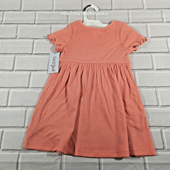 Cat & Jack Sleeve Dress Toddler Girls Size 2T Salmon Color New With Tags