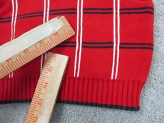 IMP Originals Sweater Vest Toddler Boy 18M Red Plaid V Neck 100% Cotton USA Made