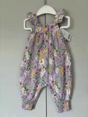 Next Baby Girls Floral Jersey Jumpsuit Playsuit Romper Age 3-6 Months NEW