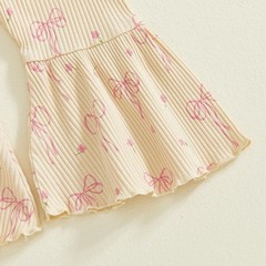 Baby Girl Spaghetti Strap Jumpsuit Sleeveless Halter Romper Bow Bell Bottoms …