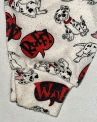 Vintage 101 Dalmatians Disney Turtle Neck Size 2T All Over Print 90s