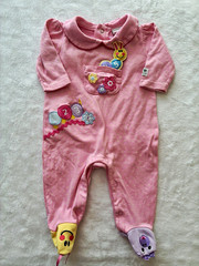 Vintage Baby Einstein Pink Footed Sleepsuit | 0-3 Months