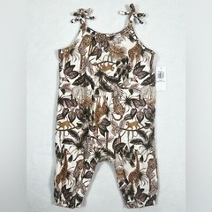 OLD NAVY NWT Baby Girl Jungle Safari Giraffe Romper 3-6m Animal Print Africa