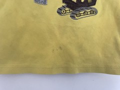 Toddler Boys Tough Like Daddy Excavator Truck Applique 2-In-1 Shirt Yellow 3T