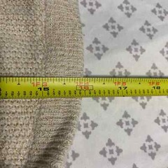 Mudpie Sweater Girls Small 12M-18M Beige Metallic Pullover Tassel Neck Knitted