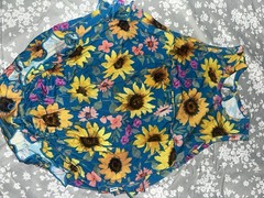 Play by Little Sleepies Floral Sunflower Fields Bubble Romper Snap 18-24 Months