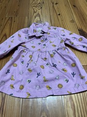 12 Month Baby Girl Wrangler Pearl Snap Lilac Dress Western Cowgirl Cactus Boots