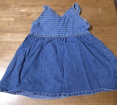 VTG 90s Mickey & Minnie Overall Patchwork Dress – Size 24 Months