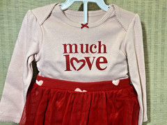 NWT Carters 2-piece “Much Love” Outfit w/Hearts~18m
