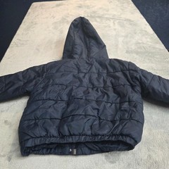 Vintage Ski Pooh Disney Store Winnie the Pooh Puffer Jacket Hood Navy Size 18M