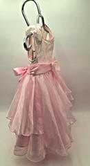 Jona Michelle Formal Dress Girls Size 3T Layered Pink Chiffon Party Holiday READ