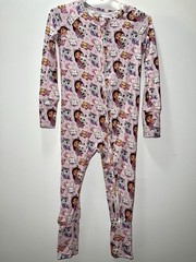Gabby’s Dollhouse Cartoon Zip One Piece Sleeper 18-24M Pink Viscose Bamboo