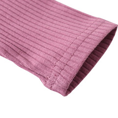 Newborn Baby Girl Purple Set Solid Knitting Long Sleeve Tops Floral Print Pants