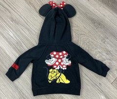 Disney Parks Authentic Org Minnie Mouse w/Ears Black Hoodie Sweatshirt 6 Months