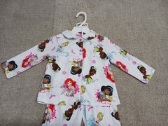 Disney Princess Print Set 2T Teal Blue Flame Resistant