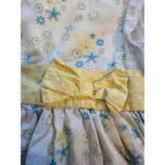 Disney Winnie the Pooh Dress Baby Girls 18M Vintage Floral Eyelet Lace Yellow