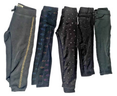 Girls Lot of 5 Stretch Waistband Leggings & Pants Comfort Cat & Jack Sizes 3-4T