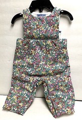 JACADI MULTI COLOR GIRLS TODDLER OVERALLS NEW WITH TAG