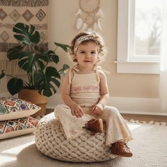 Baby Girl Spaghetti Strap Jumpsuit Sleeveless Halter Romper Bow Bell Bottoms …
