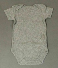 Carter’s Baby Boy’s Short Sleeve Solid One-Piece Jumpsuit NB7 Gray Size 18M