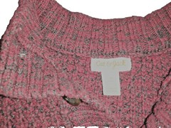 Cat & Jack Boys Chunky Knit Pullover Sweater Red Yellow Gray 2T Excellent