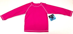 Coastalista Rash Guard Swim Top Shirt SPF+ 50 Pink New Nwt Toddler + Infant Girl