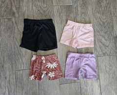 Girls (4pc) Shorts Lot Different Brands Colors & Sizes 2T (12-24 Months) Mixed