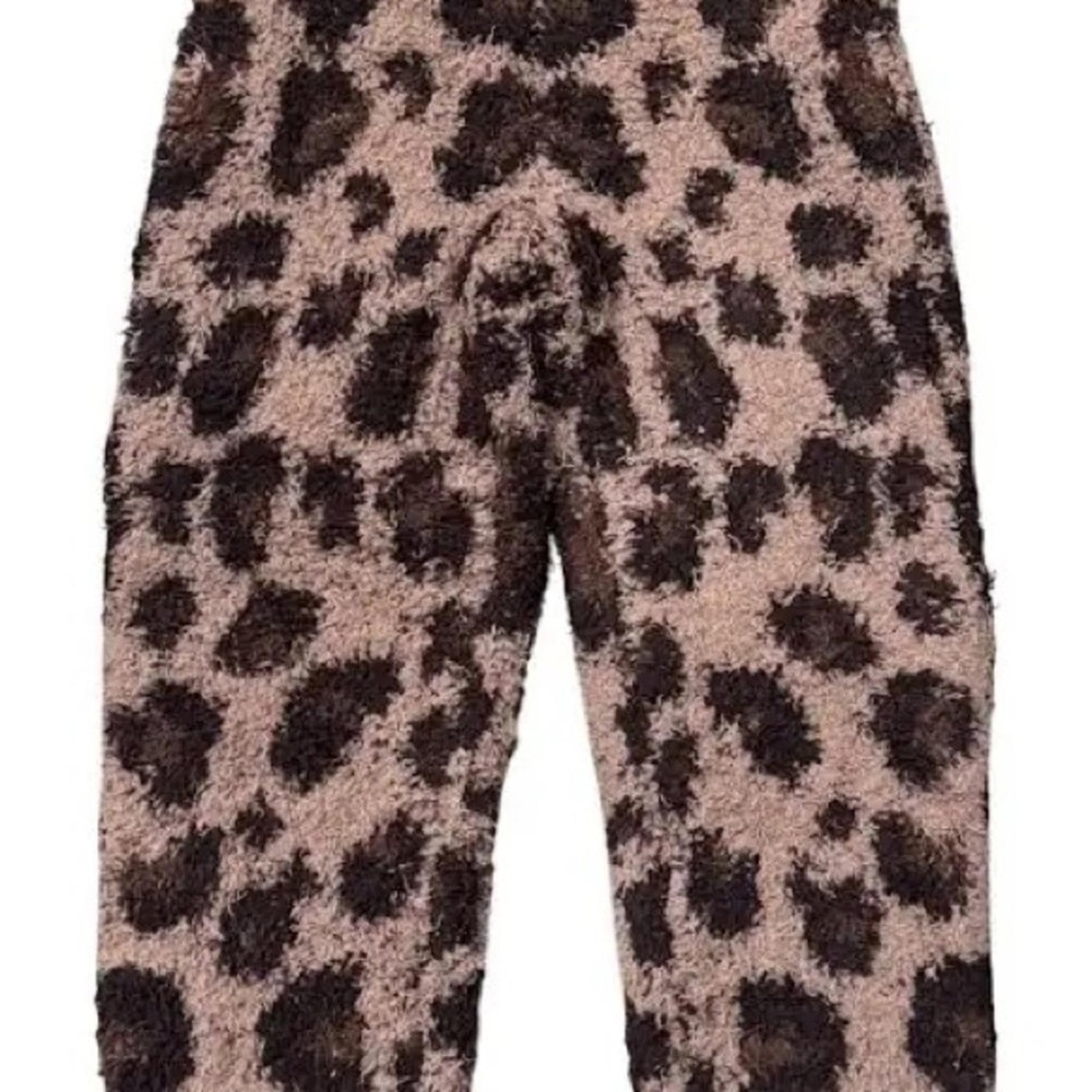 NWT Skims Kids Sienna Leopard Cozy Pants size 2/3T