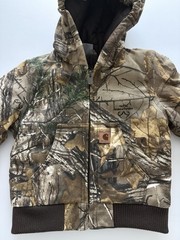 NWT-Carhartt Realtree Hooded Camo Quilt Lined Canvas Coat Baby/toddler 18Months
