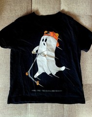Baby Gap Skateboarding Brannan Bear In Ghost Costume Halloween Shirt Size 3 Yrs