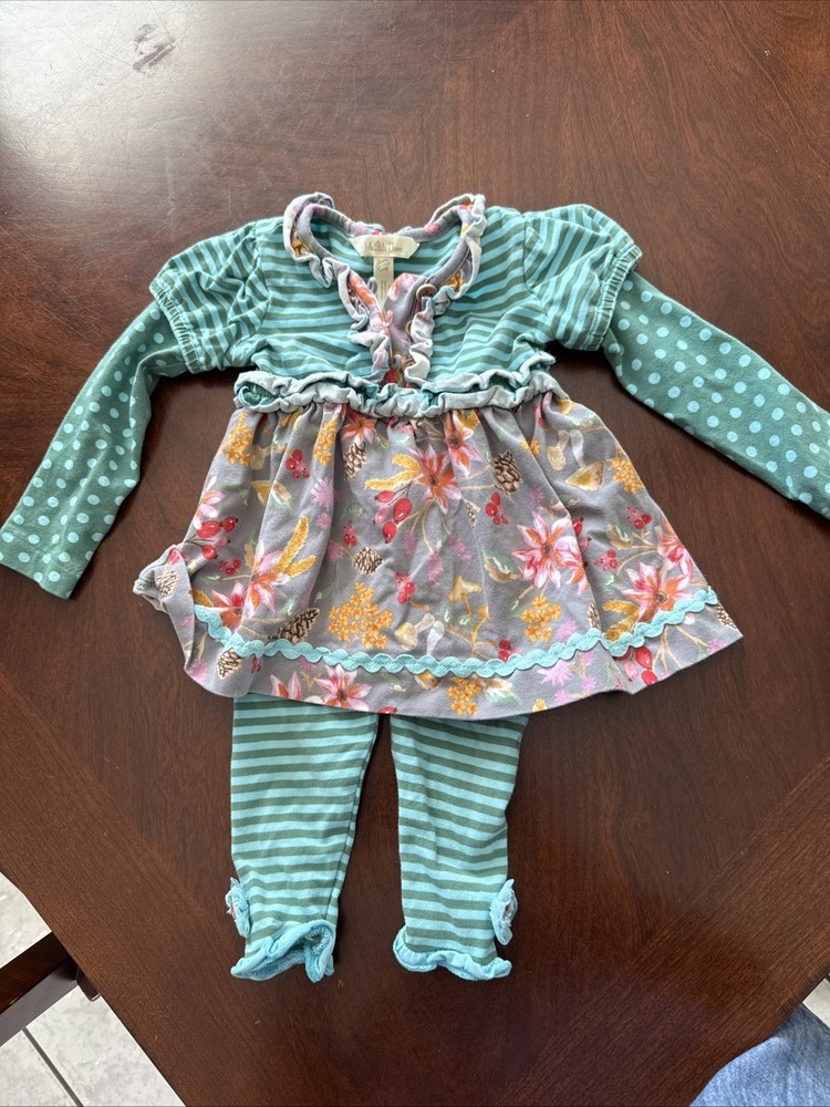 Matilda Jane Quizzical Once Upon A Time Set Top 12/18 Months Pants 6/12 Months
