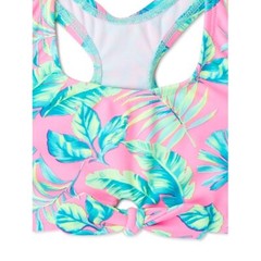 Wonder Nation Toddler Girls Ruffle Bikini Swim Set 2 Pieces, Multicolor Size 2T
